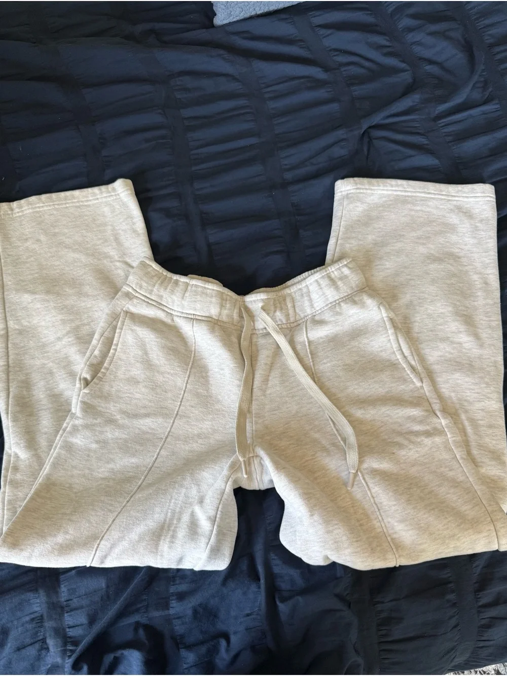 RBX White and grey Heathered Women’s Straight Leg Sweatpants